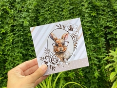 050 - Cartão com Bolso para Biscoito Bolacha Cookie Páscoa Personalizado