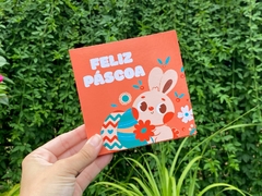 020 - Cartão com Bolso para Biscoito Bolacha Cookie Páscoa Personalizado