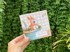 054 - Cartão com Bolso para Biscoito Bolacha Cookie Páscoa Personalizado