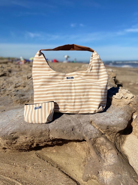 Bolso Playero Rayado - comprar online