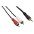 Cable Auxiliar Mini Plug Jack 3.5 mm A 2 Rca Macho Audio, Mp3, Celu Pc - Insumos TEC