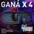 Kit Gamer Noga Teclado Mouse Auricular Pad Combo 4 en1 Nkb403 - comprar online