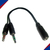 Cable Adaptador Pc Miniplug Hembra Trrs A 2 Miniplug Macho - comprar online