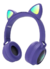 Auriculares BT Orejas Gato Luz Led Noga Gris,Rosa o Violeta - tienda online