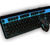 Combo Noganet Teclado Mouse Inalámbrico Gamer Color Azul o Verde en internet