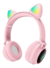 Auriculares BT Orejas Gato Luz Led Noga Gris,Rosa o Violeta en internet