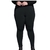 Calça Legging Peluciada termica Plus Size Preta 04111