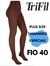Meia calça feminina trifil fio 40 plus size denier 6101 - Mega Santo Antônio