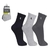 KIT LUPO COM 3 PARES DE MEIA LUPO SPORTE CANO MEDIO ALGODÃO 3248 - loja online