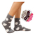 Kit com 3 pares de Meias Sortidas Feminina Plush Termica Estampada 22903 na internet