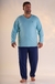 Pijama Masculino Manga Longa Com Calça algodão Plus 9016