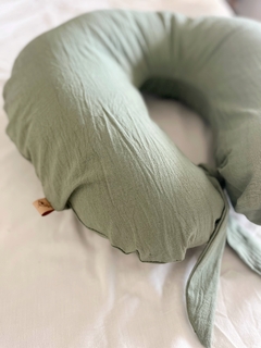 almohadon para amamantar verde malva - comprar online