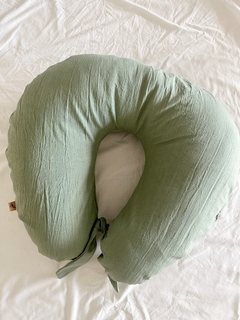almohadon para amamantar verde malva