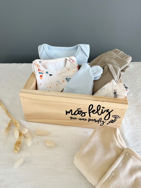 Box de bienvenida “todo el amor del mundo”celeste