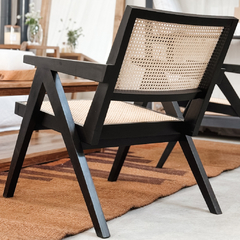 SILLON VERBENA NEGRO ESTERILLA