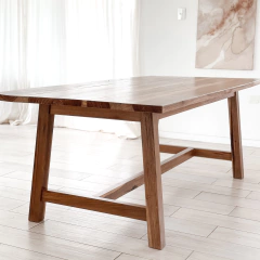 MESA COMEDOR PETIRIBI BASE EN H - CARDO BLANCO