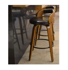 BANQUETA PREMIER BASE MADERA - Muebles Virtual
