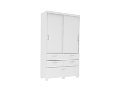 PLACARD CON PATAS 120 PUERTAS CORREDIZAS - Muebles Virtual