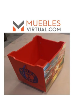 MUEBLE BAUL SIN TAPA CON RUEDAS CARS - comprar online