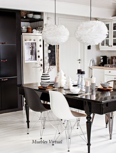 SILLA EAMES BASE METALICA - tienda online