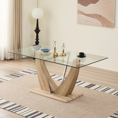 MESA VIDRIO BASE V MDF 1.60 X 90 - comprar online