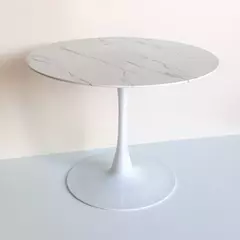 Mesa circular Tulip Simil Mármol 120 m - comprar online
