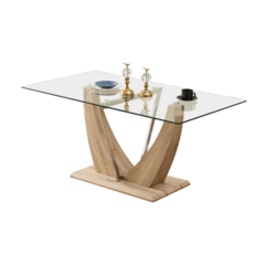MESA VIDRIO BASE V MDF 1.60 X 90