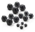 Mancuernas Hexagonales 17kg