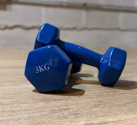 PAR DE MANCUERNAS DE VINILO DE 5KG