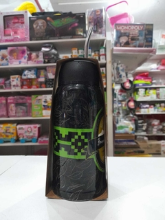 Imagen de Termo Mate Estampado Con Bombilla Metal