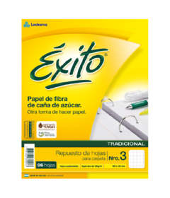 Repuesto Exito x96 hojas Cuadriculad