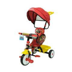 Triciclo con Capota y Mochila Cars