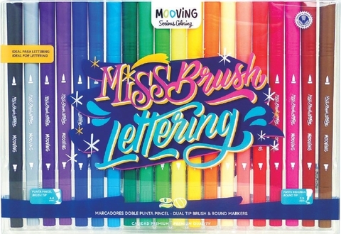 Marcadores x 20 DOBLE, PUNTA PINCEL - comprar online