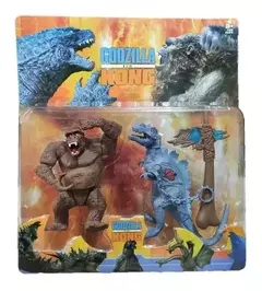Muñeco GODZILA Vs. KONG x 2 en blister