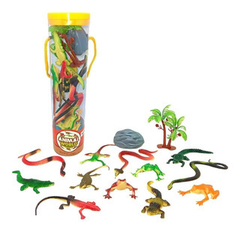 Reptiles de Goma en Tubo