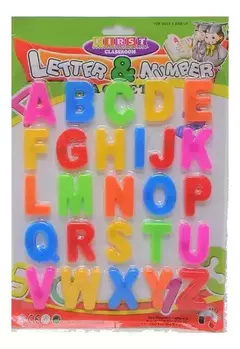 Letras Abecedario Plasticas MAGNETICAS en blister