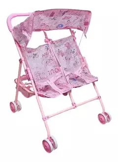 Coche para mellizos DOLL CARRIER en bolsa