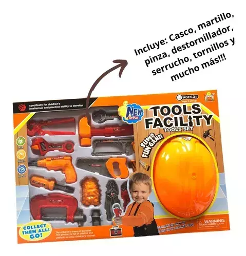 Set Herramientas C/Casco TOOL FACILITY en Caja