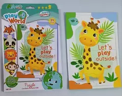 Puzzle con base de goma eva Jirafa PLAY WORLD Kreker