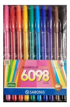 Set Boligrafos x10 Colores SABONIS
