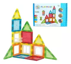 Bloques Magneticos 22 Piezas PLAYMAGS en Caja