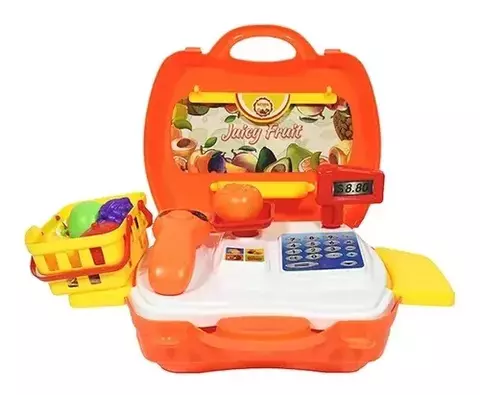 Valija con set de frutas 21 piezas