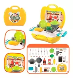 Valija con set de cocina 25 piezas