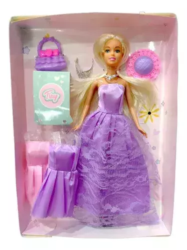 Muñeca TINY Fantasy C/2 Vestidos e Caja