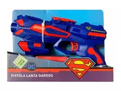 Pistola Lanza Dardos SUPERMAN en caja visor