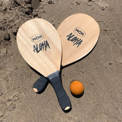 Paletas de Madera x 2 con Pelota Aloha en Red - comprar online