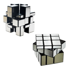 Cubo Magico Plateado 3d Original Faydi