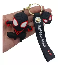 Llavero goma SPIDERMAN NEGRO