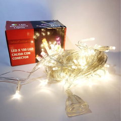 Luces Led x 100 Fija C/Conector Hembra - comprar online