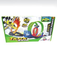 Pista de Autos con 3 loops en Caja